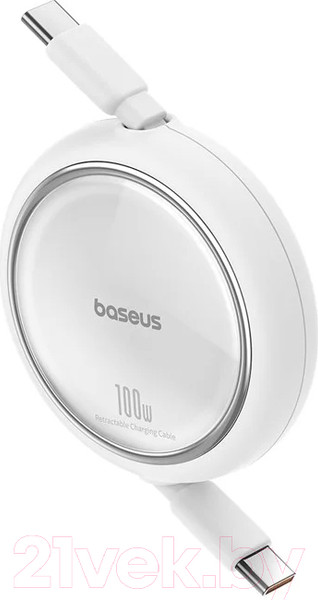 Изображение товара Кабель Baseus Free2Draw Mini Retractable Type-C to Type-C / 662802628B (1м, белый)