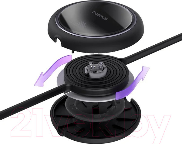Изображение товара Кабель Baseus Free2Draw Mini Retractable Type-C to Type-C / 662802628A (1м, черный)
