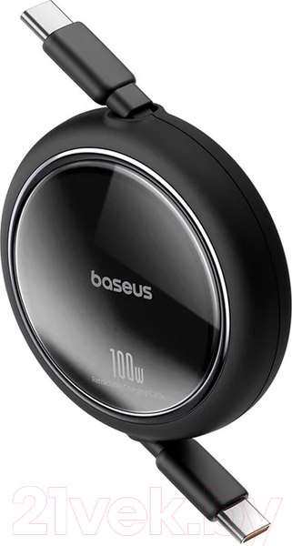 Изображение товара Кабель Baseus Free2Draw Mini Retractable Type-C to Type-C / 662802628A (1м, черный)