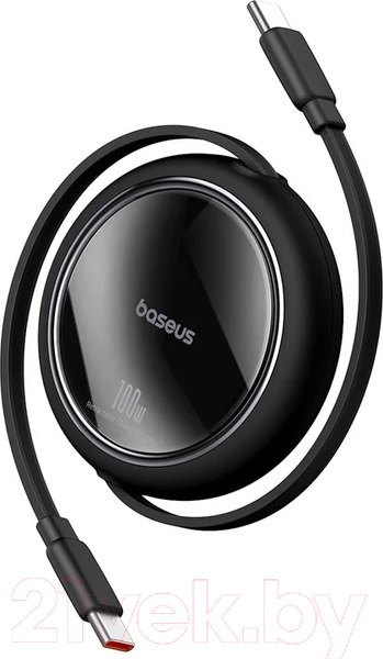 Изображение товара Кабель Baseus Free2Draw Mini Retractable Type-C to Type-C / 662802628A (1м, черный)