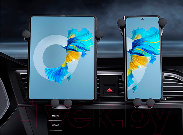 Изображение товара Держатель для смартфонов Baseus UltraControl Mega Series / 660600487A (черный)