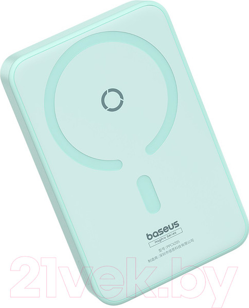 Изображение товара Портативное зарядное устройство Baseus MagPro Magnetic Bracket 5000mAh / 663200554D (мятно-зеленый)