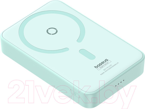 Изображение товара Портативное зарядное устройство Baseus MagPro Magnetic Bracket 5000mAh / 663200554D (мятно-зеленый)