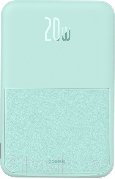 Изображение товара Портативное зарядное устройство Baseus MagPro Magnetic Bracket 5000mAh / 663200554D (мятно-зеленый)