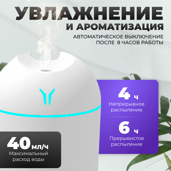Изображение товара Ультразвуковой увлажнитель воздуха Sundays Home TBD0603344201 (белый)