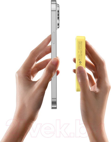 Изображение товара Портативное зарядное устройство Baseus MagPro Magnetic Bracket 5000mAh / 663200554A (желтый)