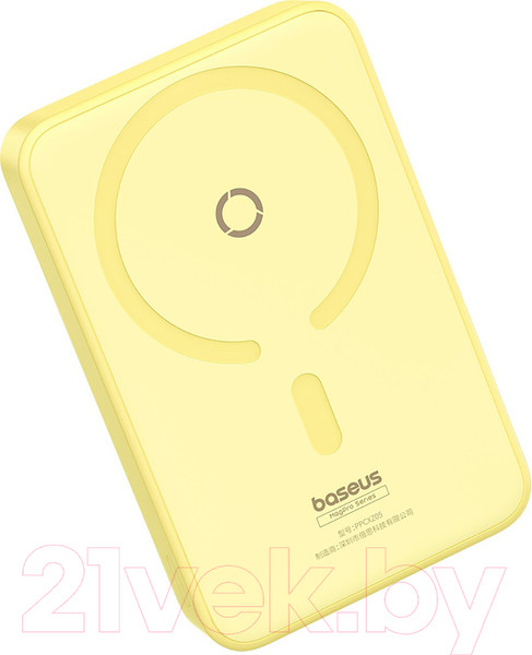 Изображение товара Портативное зарядное устройство Baseus MagPro Magnetic Bracket 5000mAh / 663200554A (желтый)