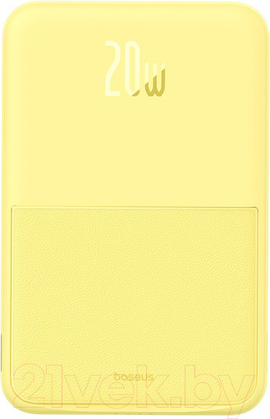 Изображение товара Портативное зарядное устройство Baseus MagPro Magnetic Bracket 5000mAh / 663200554A (желтый)