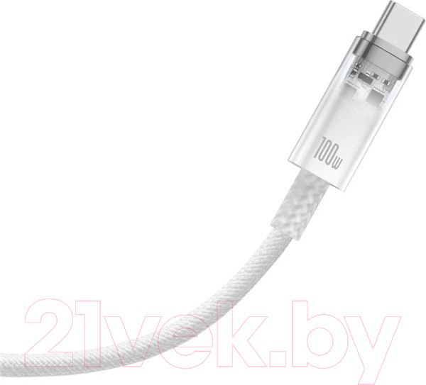 Изображение товара Кабель Baseus Explorer для iPhone 15 / 662802554D (1м, белый)