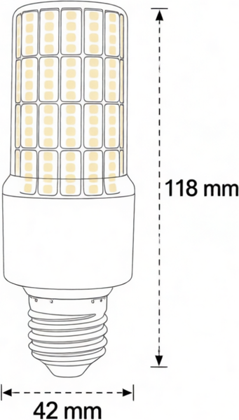 Изображение товара Лампа PCCooler T42-C-20W-E27-5000К