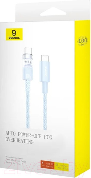 Изображение товара Кабель Baseus Explorer для iPhone 15 / 662802554A (1м, синий)