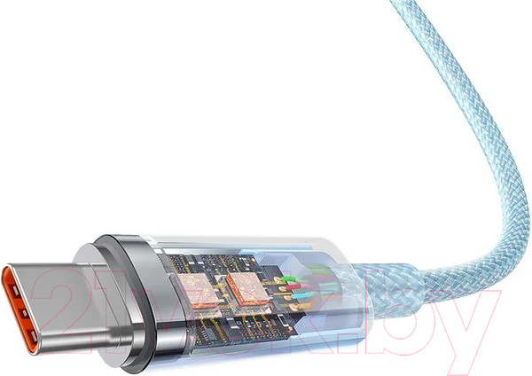 Изображение товара Кабель Baseus Explorer для iPhone 15 / 662802554A (1м, синий)