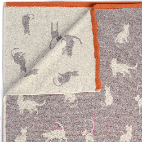 Изображение товара Полотенце Sofi de Marko Kitty 50х90 / Пол-Кт-50х90ср (серый)