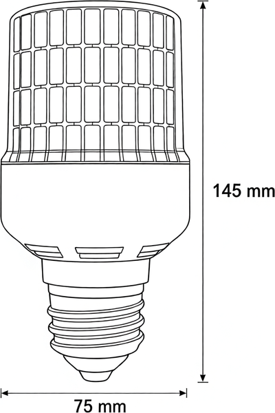 Изображение товара Лампа PCCooler T75-C-30W-E27-5000К
