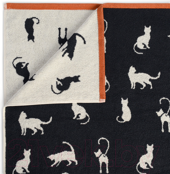 Изображение товара Полотенце Sofi de Marko Kitty 50х90 / Пол-Кт-50х90чр (черный)