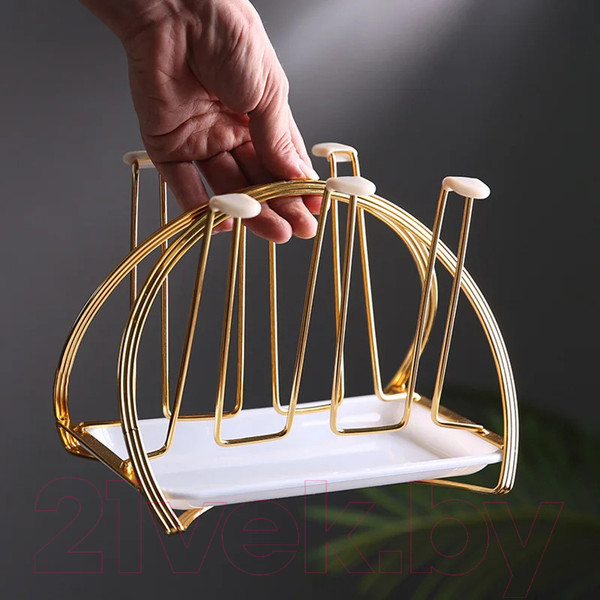 Изображение товара Держатель для кружек Sundays Home C0005100C (6шт, золото)