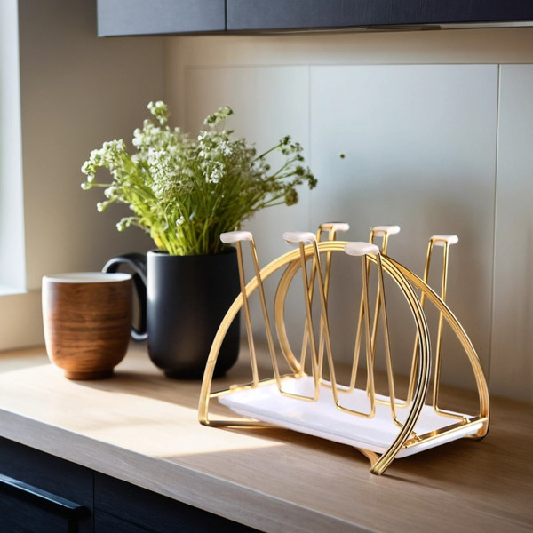 Изображение товара Держатель для кружек Sundays Home C0005100C (6шт, золото)