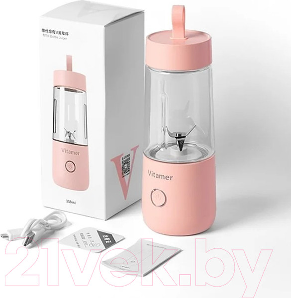 Изображение товара Блендер для смузи Sundays Home 644200016A (розовый)