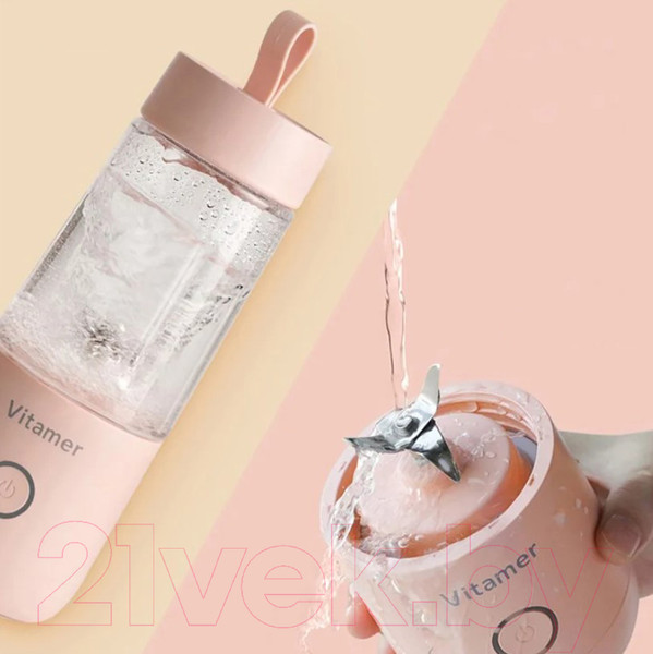 Изображение товара Блендер для смузи Sundays Home 644200016A (розовый)