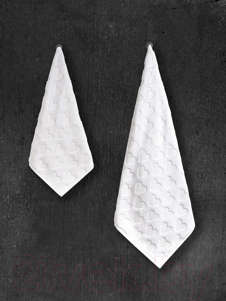 Изображение товара Полотенце Sofi de Marko Love 50х90 / ПЛ-ЛВ-50х90б (белый)