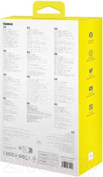 Изображение товара Портативное зарядное устройство Baseus Star-Lord 20000mAh  / 663200475B (белый)