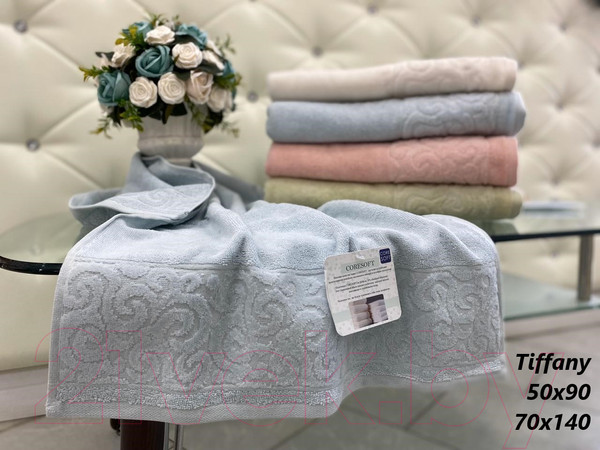 Изображение товара Полотенце Sofi de Marko Tiffany 50х90см / 1040б (бирюзовый)