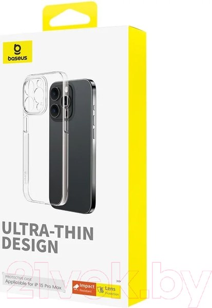 Изображение товара Чехол-накладка Baseus Lucent для iPhone 15 Pro Max / 660152104A (прозрачный)