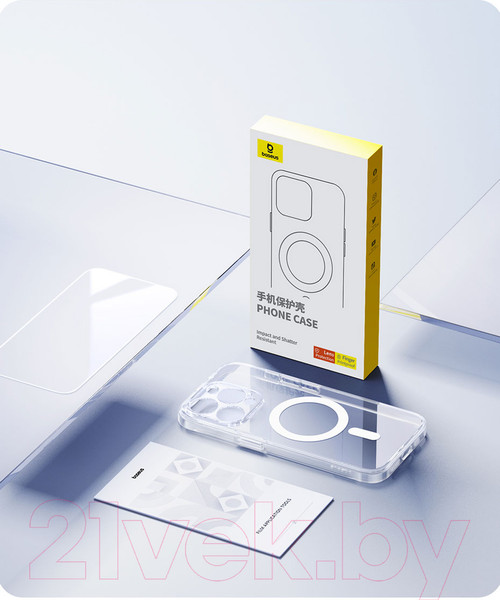 Изображение товара Чехол-накладка Baseus Lucent для iPhone 15 Pro Max / 660152101A (прозрачный)