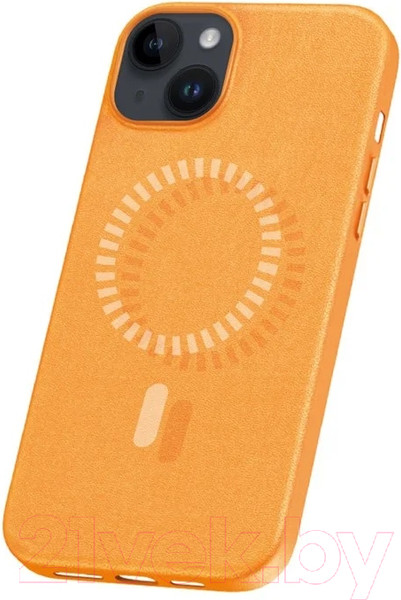 Изображение товара Чехол-накладка Baseus Fauxther для iPhone 15 / 660152094B (оранжевый)