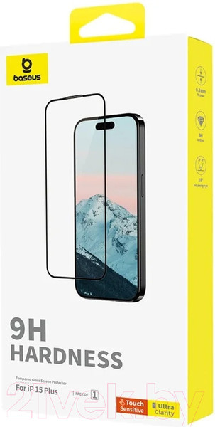 Изображение товара Защитное стекло для телефона Baseus Diamond для iPhone 15 Plus / 660408391A