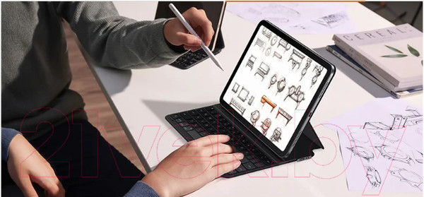 Изображение товара Чехол с клавиатурой для планшета Baseus Brilliance Для iPad mini 2021 / 661500766A (черный)