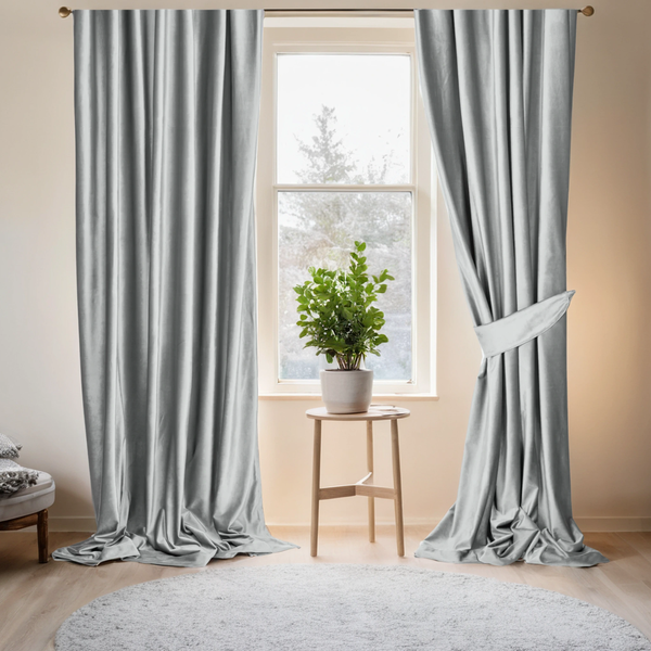 Изображение товара Штора Mio Tesoro Velvet 150x260 (светло-серый)