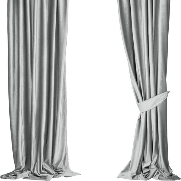 Изображение товара Штора Mio Tesoro Velvet 150x260 (светло-серый)