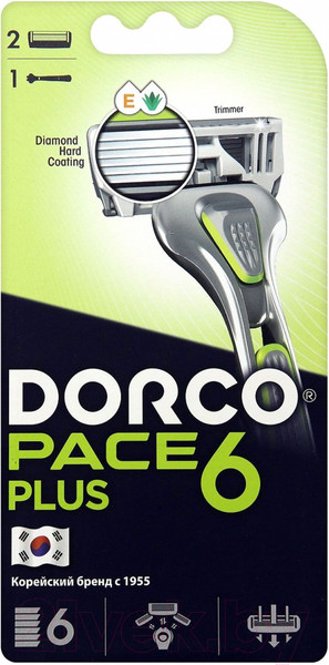 Изображение товара Бритвенный станок Dorco Pace 6 Plus SXA5002 (+ 2 сменные кассеты)