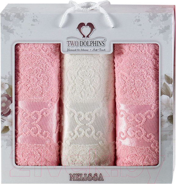 Изображение товара Набор полотенец Two Dolphins Melissa / 10702 (3шт, в коробке, розовый)