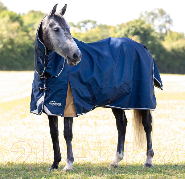 Изображение товара Попона для лошади Highlander Highlander Plus Lite / 9753/NAVY/72 (с капором, нави)