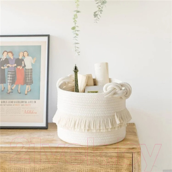 Изображение товара Корзина для белья Mio Tesoro AB-006 640400193A (белый)