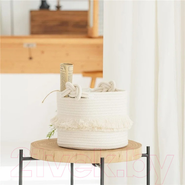 Изображение товара Корзина для белья Mio Tesoro AB-006 640400193A (белый)