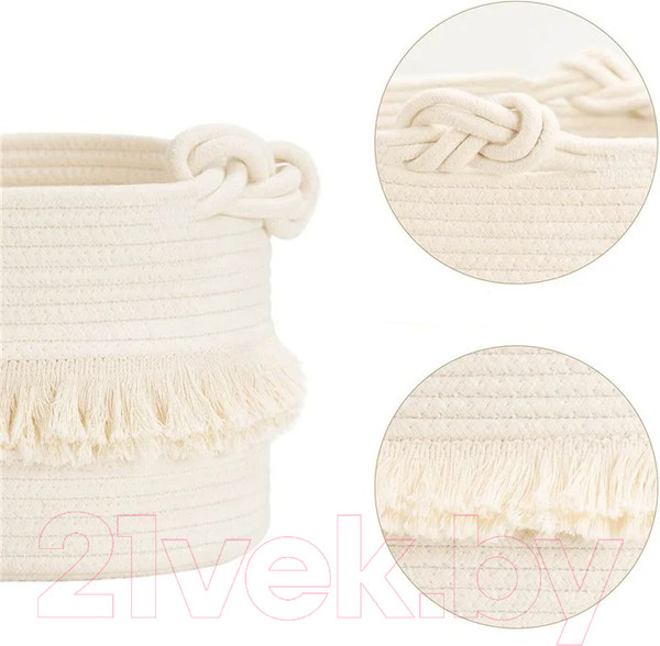 Изображение товара Корзина для белья Mio Tesoro AB-006 640400193A (белый)