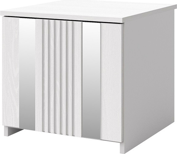 Изображение товара Прикроватная тумба Мебель-КМК Харди 0965.22 (белый/M3 ясень белый текстурный)