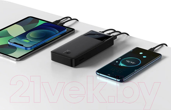 Изображение товара Портативное зарядное устройство Baseus Bipow 30000mAh 15W / 101720389A (черный)