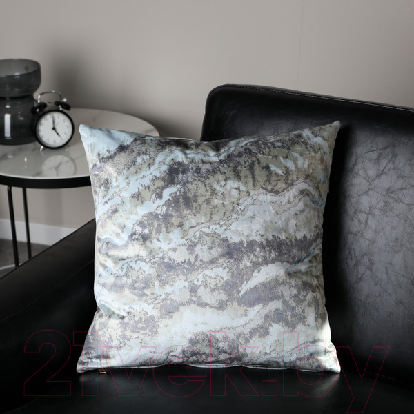 Изображение товара Наволочка декоративная Sofi de Marko Мрамор 45х45 / Нав-Мз-45х45 (зеленый)