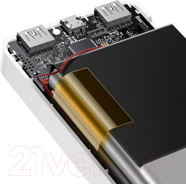 Изображение товара Портативное зарядное устройство Baseus Bipow 30000mAh 15W / 101720389B (белый)