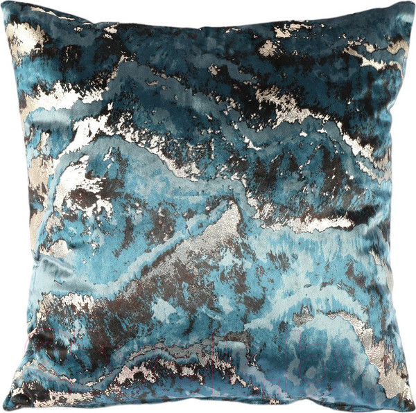 Изображение товара Наволочка декоративная Sofi de Marko Мрамор 45х45 / Нав-Мс-45х45 (синий)