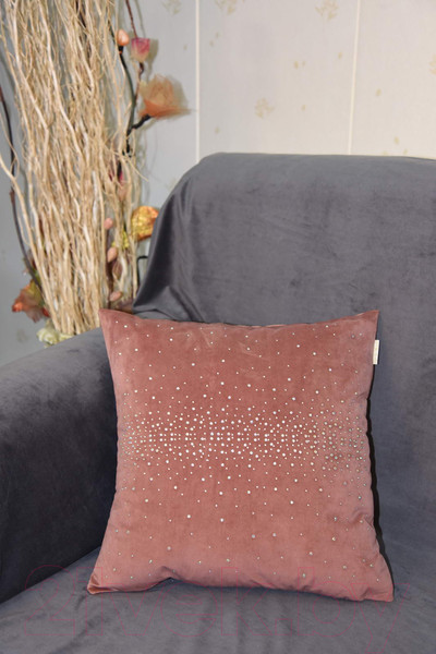 Изображение товара Наволочка декоративная Sofi de Marko Петуния 45х45 / Нав-П6-45х45 (пепельно-розовый)