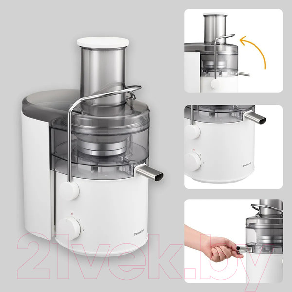 Изображение товара Соковыжималка электрическая Panasonic MJ-CB100WTQ