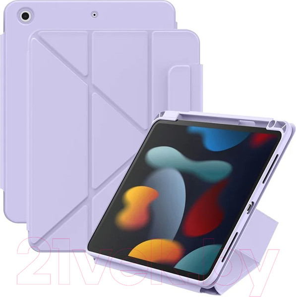 Изображение товара Чехол для планшета Baseus Minimalist Для iPad 10.2" / 660202566C (светло-фиолетовый)