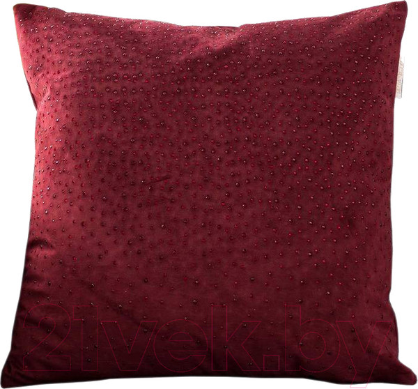 Изображение товара Наволочка декоративная Sofi de Marko Кристал 45х45 / Нав-К106-45х45 (бордовый)