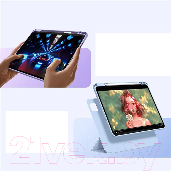 Изображение товара Чехол для планшета Baseus Minimalist Для iPad 10.2" / 660202566D (светло-серый)