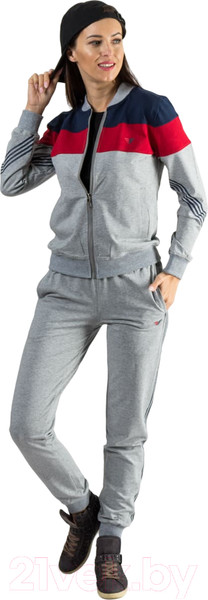 Изображение товара Спортивный костюм Isee FN-55721 (р.44, серый/красный)